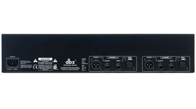 Mặt sau Equalizer DBX 231S